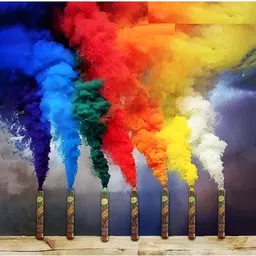 my moda Colors Gulal Smoke Fog Bamboo Holi Color Powder Pack of 10-picture-20