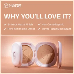 mars Zero Oil Control Medium Coverage All Skin Type 10gm Compact image 4