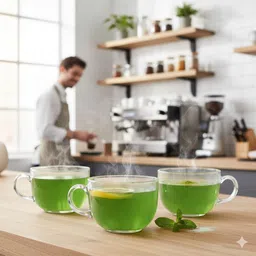 vaghanimart Pack of 1 Glass 140ML TEA CUPBF-picture-15