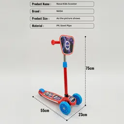 staranddaisy Kick Scooter for Kids 3+ Years Foldable Skate Scooter with LED Wheels & Brakes Scooter Non Battery Operated Ride On image 2