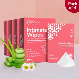 be me Period Care pH-Balanced| Aloe Vera & Chamomile Extracts| Anti Bacterial Vaginal Intimate Wipes-picture-15