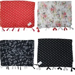 riddle needle Printed Chiffon Women Multicolor Scarf, Fancy Scarf, Stole-picture-15