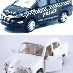 premium toyz Combo Pack of PULLBACK Cristiano Police & Ambassador Cars Toy for Kids-picture-15