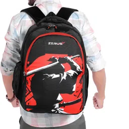 zerus Medium 30 L Laptop Backpack Samurai Print School College Travel Bag for Boys Men Students image 5