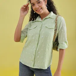 limeroad Women Regular Fit Printed Spread Collar Casual Shirt-picture-11