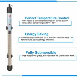vayinato RS Electrical (75W) High Glass Heater to Aquarium Fish Tank | Auto On/Off Submersible Aquarium Immersion Heater image 4