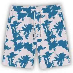 cheapshirts Men Night Suit Set Light Blue, White Printed image 5