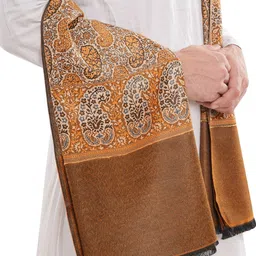 manra Wool Paisley Men Shawl image 3