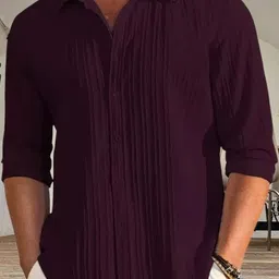 torontocn Men Cotton Blend Shirt Pant Set image 3