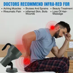 bos medicare surgical Best and Premium Quality Infrared Heat Therapy Lamp for pain Relief etc. Table Lamp image 4