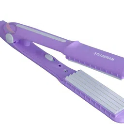 MARSELITE Sleek Mini Hair Crimper with Ceramic Plates for Quick Styling & Waves Electric Hair Styler-image-45