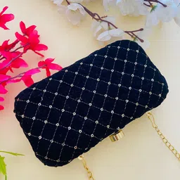 thebyrastore Party Blue Clutch image 3