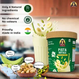 nairuti vyutpadan Pista Milk Drink Mix | Royale Pistachio Flavor | Instant Healthy Beverage image 2