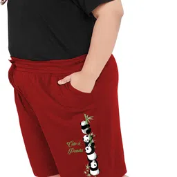 elite soul Pack of 2 Graphic Print Women Multicolor Casual Shorts image 5