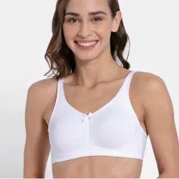 Jockey FE41 Wirefree Non Padded Cotton Elastane Full Coverage Everyday Bra - White-picture-28
