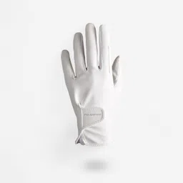 fouganza Women Horse Riding Gloves 500 White-picture-12