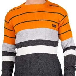 bados Men Striped Round Neck Multicolor Sweater-picture-18