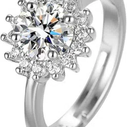 yellow chimes Brass Crystal Ring image 3