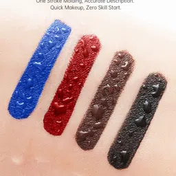 hsq White Gel Eyeliner with Brush Waterproof, Matte Finish & Long Lasting Eye Makeup 5 g image 4