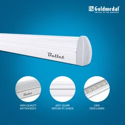 goldmedal Bullet 24 W 118 cm Tube Light image 2