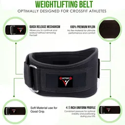 victory 4’’ Inch Wide Weight lifting Gym Belt Back Support For Men and Women Weight Lifting Belt image 2