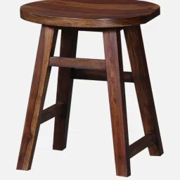 woodsworth from pepperfry Harrington Sheesham Wood Seating Stool In Provincial Teak Finish image 4