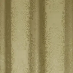 swayam Green Solid Faux Silk 9 Ft Blackout Eyelet Door Curtains (Set of 2) image 5