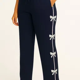 flash bold Women Solid Black Track Pants-picture-13