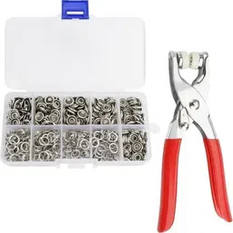 gayatri creation Metal Thickened Fasteners Set with Hand Punch Plier-picture-27