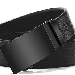 provogue Men Formal, Casual, Party, Evening Black Artificial Leather, Texas Leatherite Belt image 3