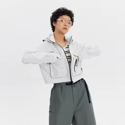 decathlon CN CROP POCKET JACKET WHT-picture-15