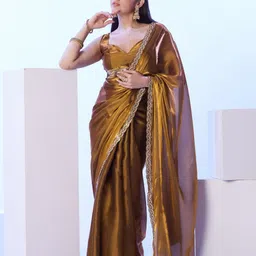 kalista Embellished Bollywood Organza Saree-picture-27