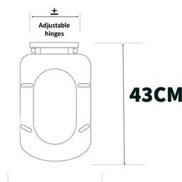 elegant casa Plastic Toilet Seat Cover image 3