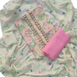 gc80 by gauri collection Unstitched Pure Cotton Salwar Suit Material Printed image 3