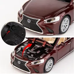 pezyox 1/32 Compatible for Lexus Ls500h Model Car, Zinc Alloy Pull Back Toy car image 2