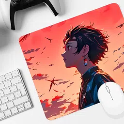 Eshaaver Anime Print Water Proof Non-Slip Rubber Base Mousepad for PC & Laptop Mousepad-picture-31
