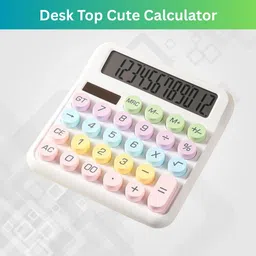 frony Desktop Calculator, 12-Digit Large LCD and Large Buttons for Office, Homes B116 Basic Calculator-picture-45