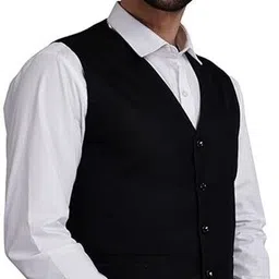 apkr Solid Men Waistcoat image 4