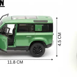 rms Metal SUV Toy Car for Kids | Green Die-Cast Model with Openable Doors image 5