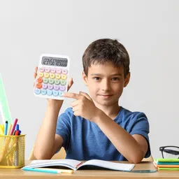 zumie Calculator_01 Mechanical Calculator, 12 Digits Large Display, Desktop Calculator Big Buttons Basic Calculator image 5