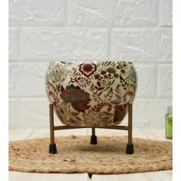 gold dust Metal Planter Dragon Print with Stand-picture-29