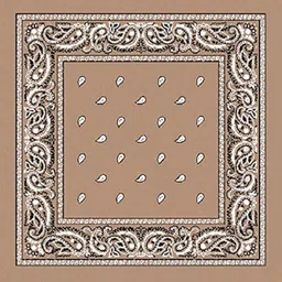 Tough Headwear Unisex Bandana For All Ages ["Camel"] Handkerchief-picture-21