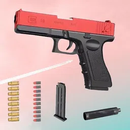 gex Army Toy Gun for Kids with Soft Bullets, Silencer, magzine Action Reloading Gun Guns & Darts image 2