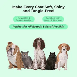 pure tails DOG(COMBO OF 3) coat conditioner+d shadding shampoo +aqua whiff perfume Anti-fungal Natural Dog, Cat Shampoo image 2