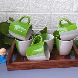 maalaxmi store Pack of 6 Ceramic image 1