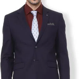van heusen Men Solid Single Breasted Casual Blazer-picture-10