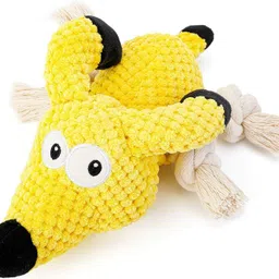 foodie puppies Fox Crinkle Paper Rope Plush Toy for Dogs, Soft, Stuffed Interactive Cotton Plush Toy For Dog-picture-23