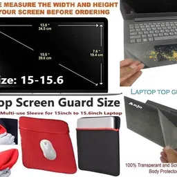 ANJO WiredKeyboard&Mouse-Pad-Hub3-Cleanr-OTGCM-Ext-LED-Skin-15.6iScrn&KeyGuard&Sleeve Combo Set image 5