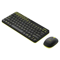 logitech MK240 Wireless Keyboard & Mouse Combo (1000 DPI, Spill Resistant, Black/Chartreuse Yellow) image 4