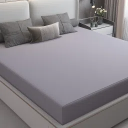 dream care Cotts Wonder Waterproof Fitted Terry Cotton King Size (72x72) Mattress Protector In Grey Colour image 2